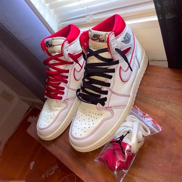 Jordan 1 phantom red size 9.5 men - Picture 1 of 2